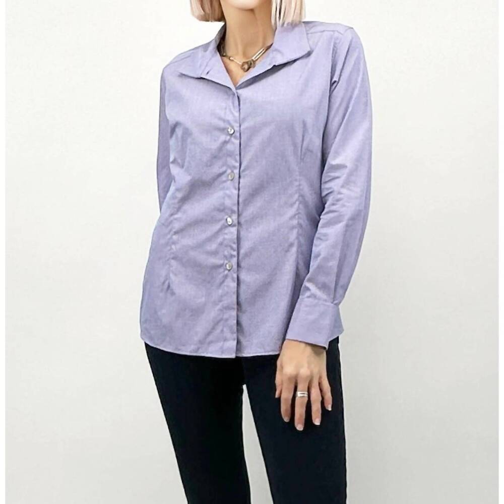 NEW JILL MCGOWAN kacey longsleeve shirt in lilac